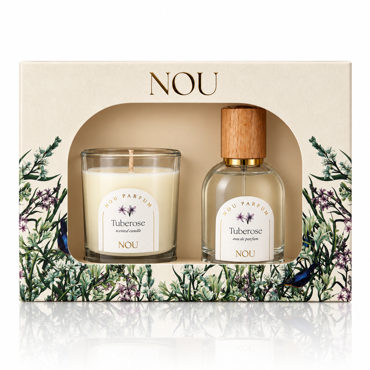 Zestaw NOU Flowers Tuberose EDP + ŚWIECA