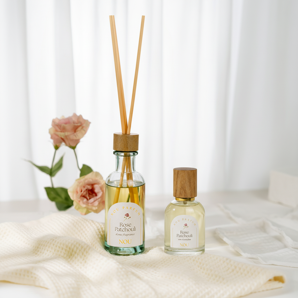 ZESTAW NOU Rose Patchouli Eau de Parfum & Home Fragrance